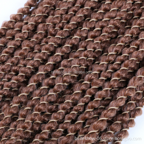 Hot sell passion twist hairLow Temperature Synthetic Braiding Hair 2X Twisted Crochet Braids Hair Extension Senegal Twist